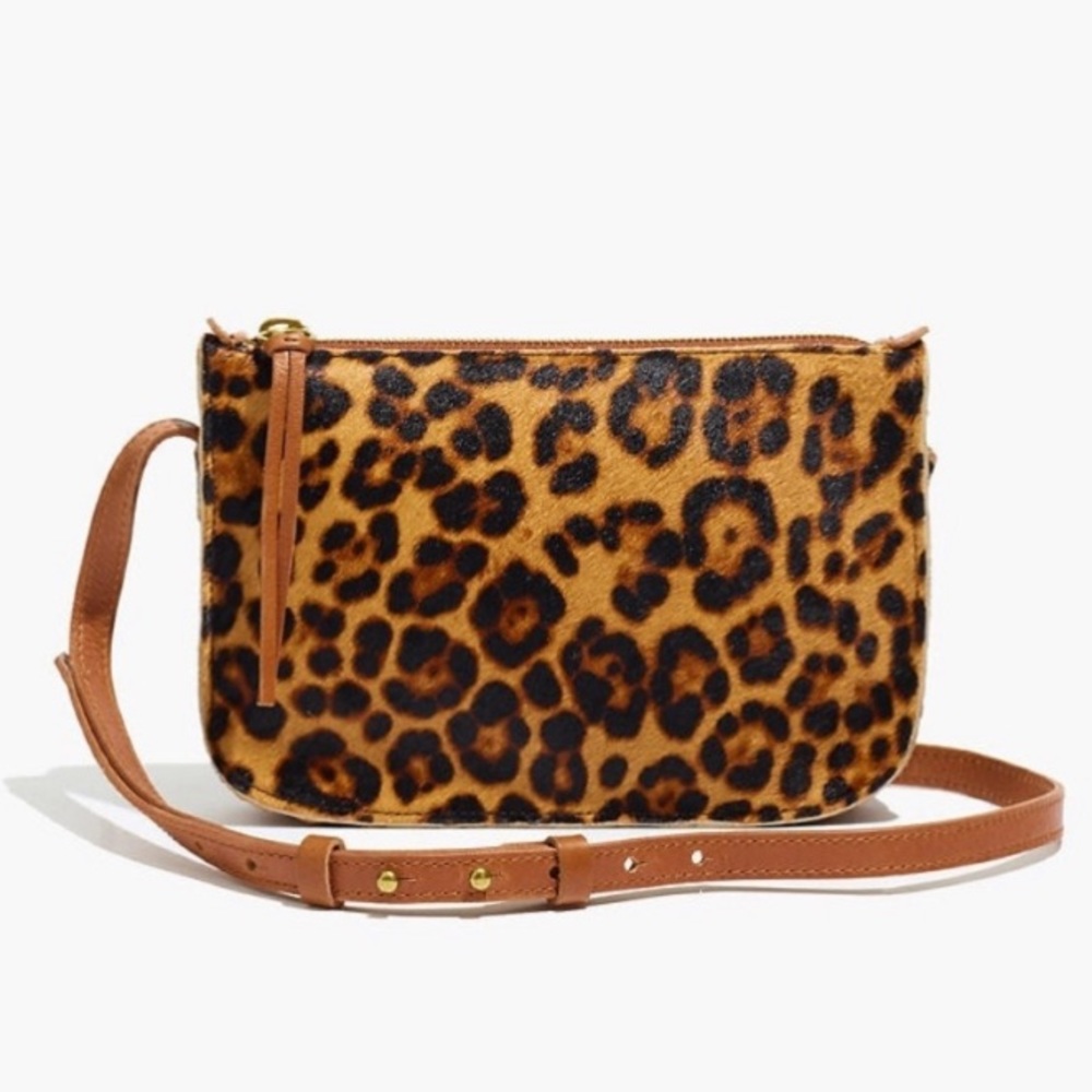 Madewell The Simple Crossbody in Leopard Calf Hair - Picture 2 of 7